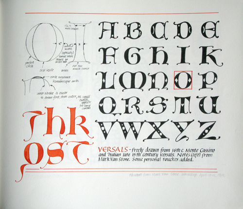 Lettering Versals Study