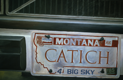 Painting Montana Vanity Plate