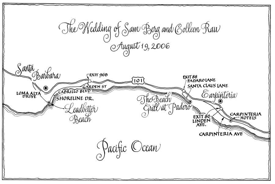 Cartography Sams Wedding